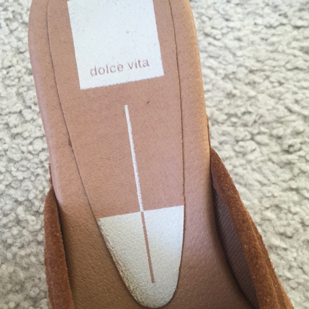 DOLCE VITA/“CLOSEN”SLIP-ON STUDDED CLOGS IN”COGNAC” - Picture 8 of 10